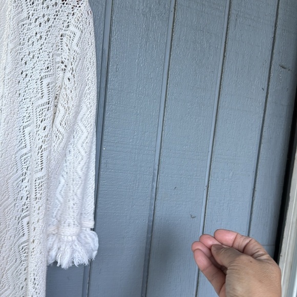Hollister White Lace Open Cardigan S - Picture 3 of 5